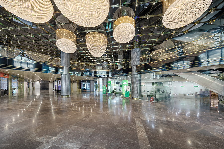   Không gian bên trong tòa nhà. Ảnh: Gateway Hà Nội