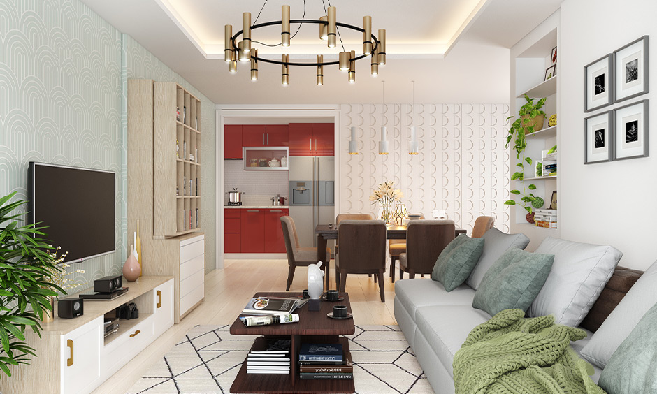 Nội thất biệt thự có thể nổi bật vô cùng nếu sự tương phản (màu tường/trang trí) có thể được áp dụng 1 cách khéo léo.