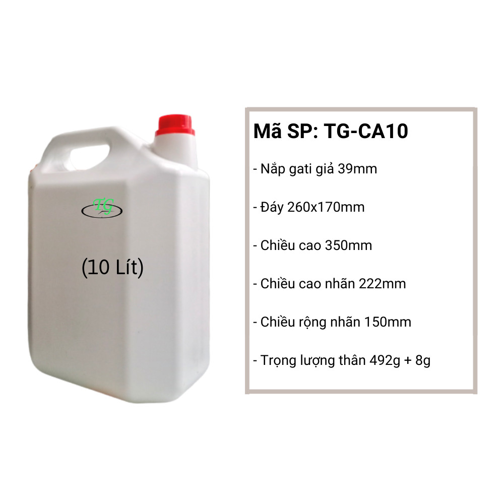 Can nhựa 10L
