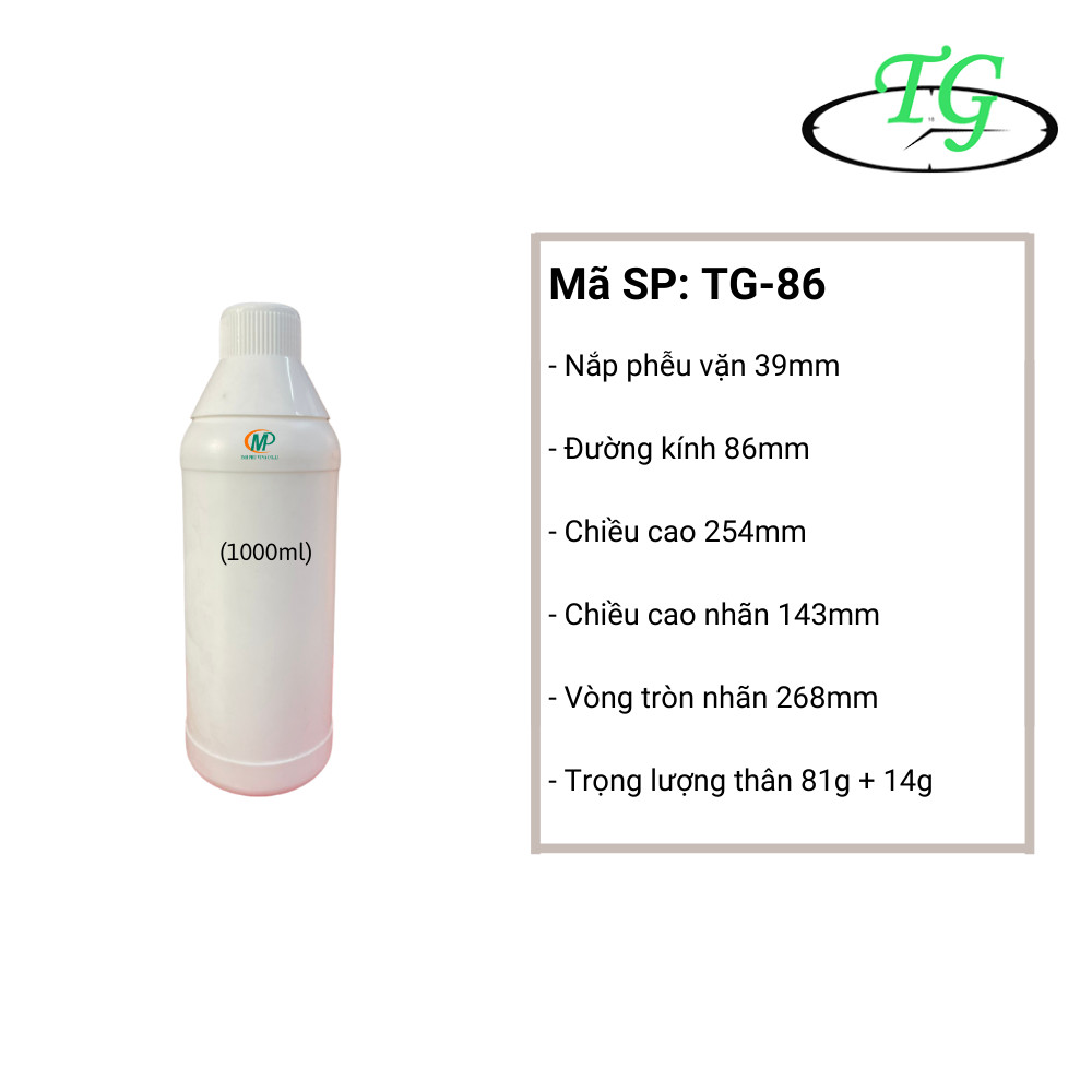 Hũ nhựa 1000ml