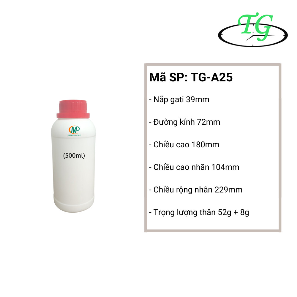 Lọ nhựa 500ml