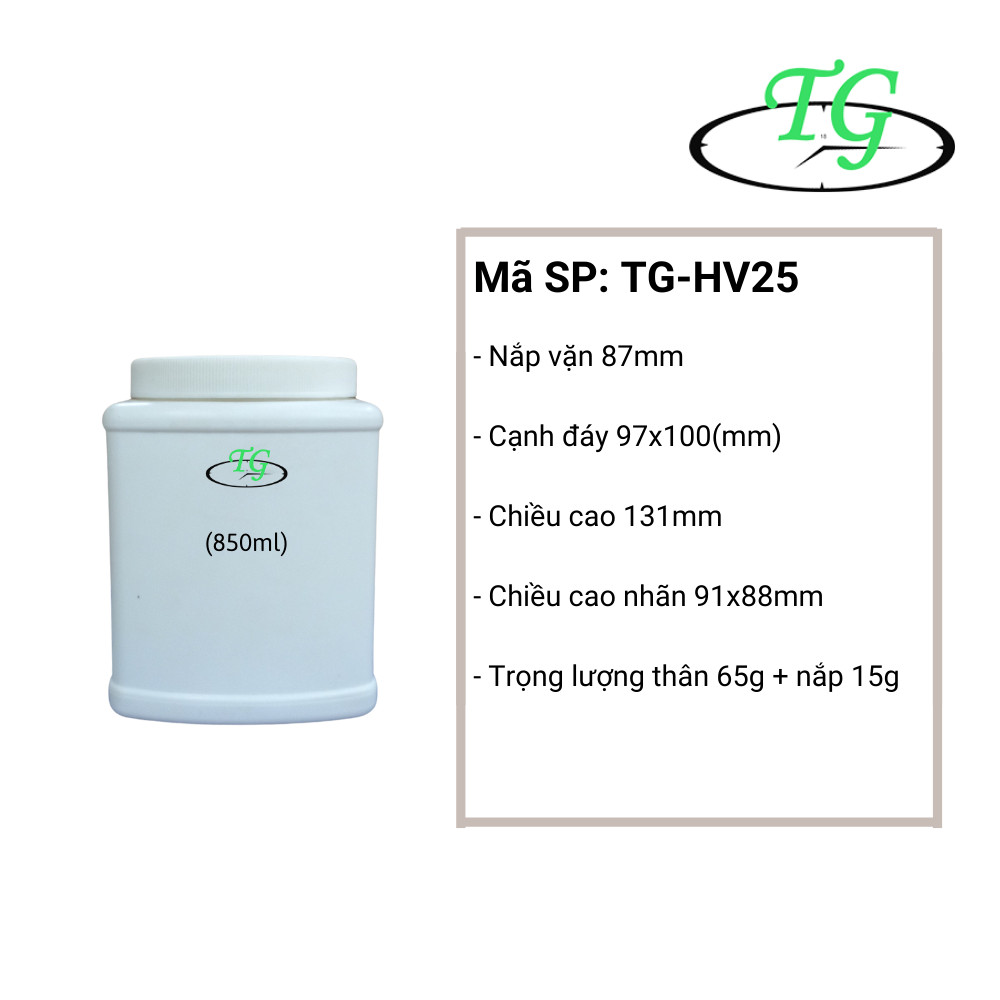 Lọ nhựa 850ml