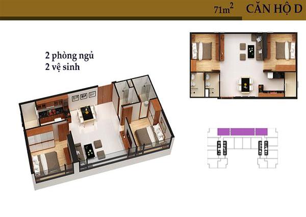 Thiết kế căn hộ D