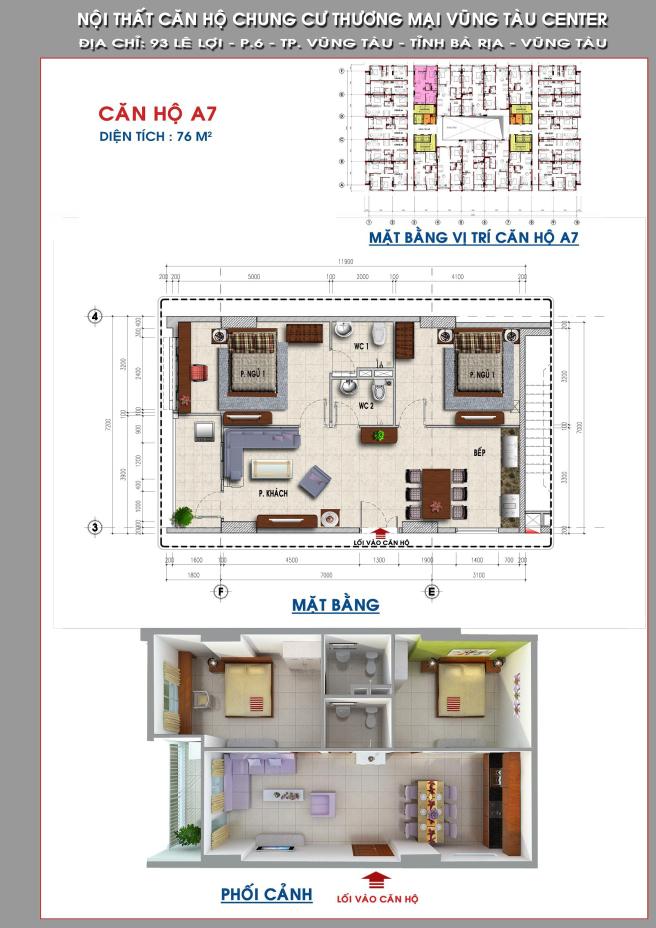 Thiết kế căn hộ A7