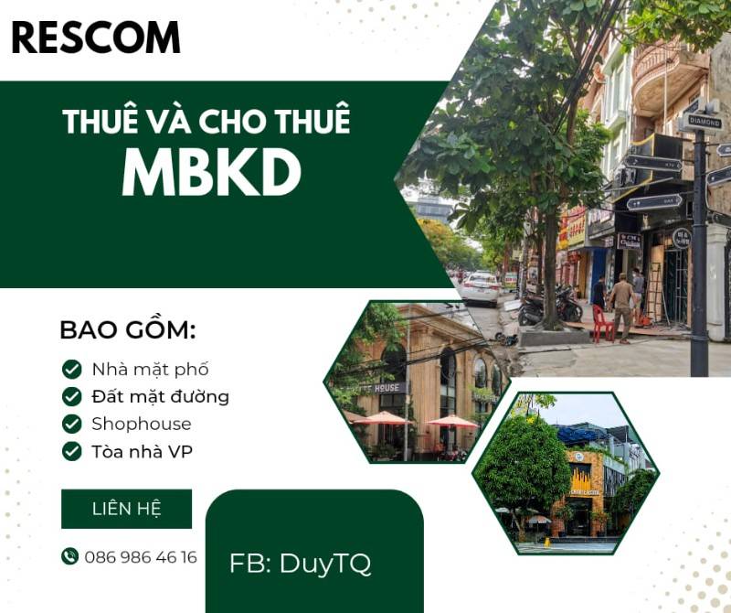 Mặt đường Lê Hồng Phong, MT 20m, DTSD 1000m2, giá 120tr/tháng