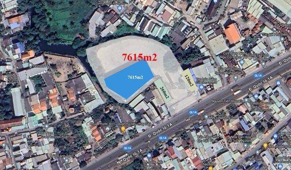 CHO THUÊ KHO XUONG 7200M2 QUỐC LÔ 1A .HUYÊN BẾN LỨC