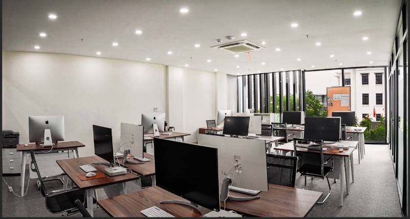 Bật mí VP 100m2, đã set up FULL NỘI THẤT VÀ THIẾT BỊ LÀM VIỆC Hải Châu