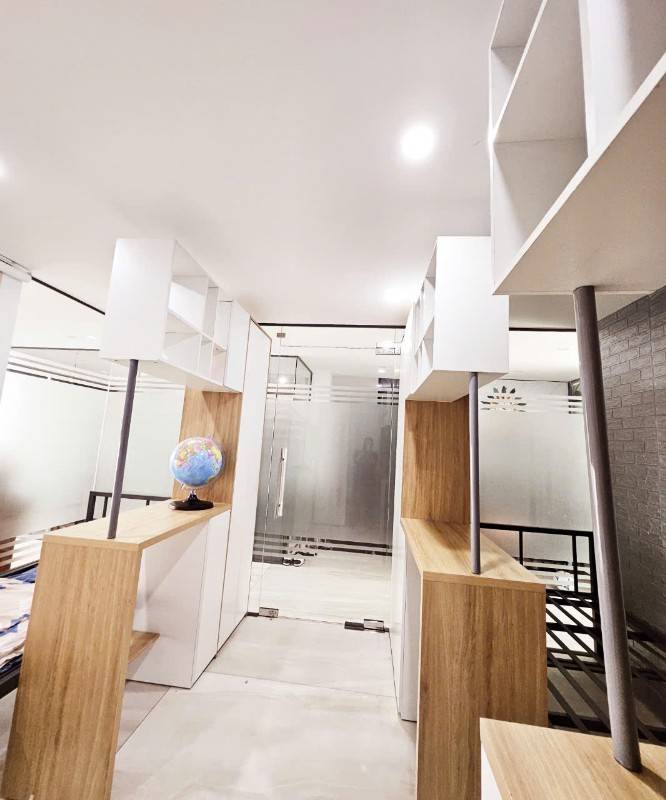 Nam ở ghép dạng KTX cao cấp, đầy đủ nội thất như hình KDC KCN Tân Bình