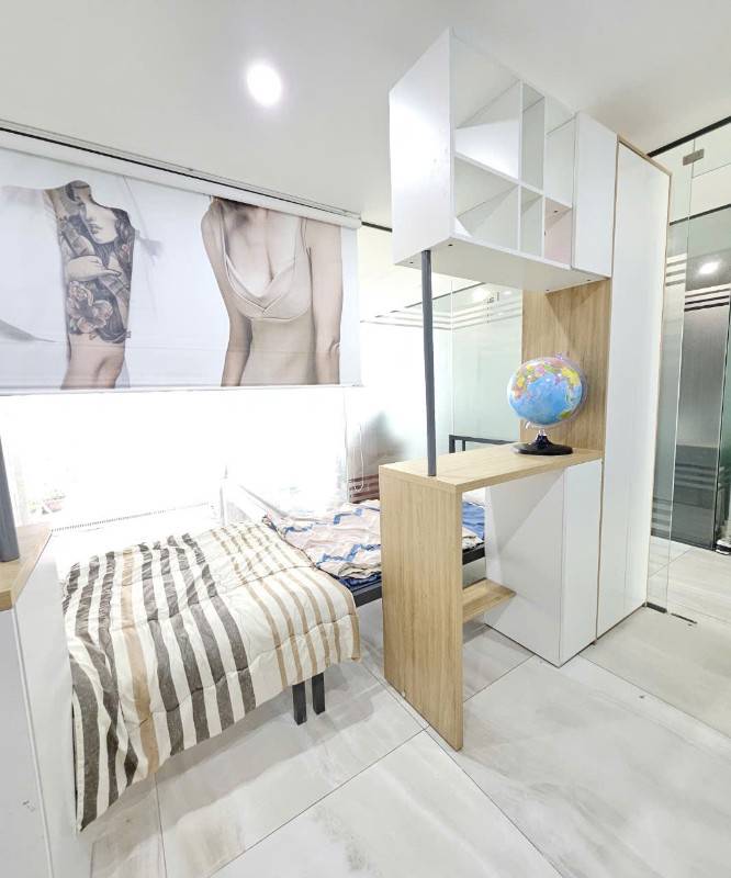 Nam ở ghép dạng KTX cao cấp, đầy đủ nội thất như hình KDC KCN Tân Bình