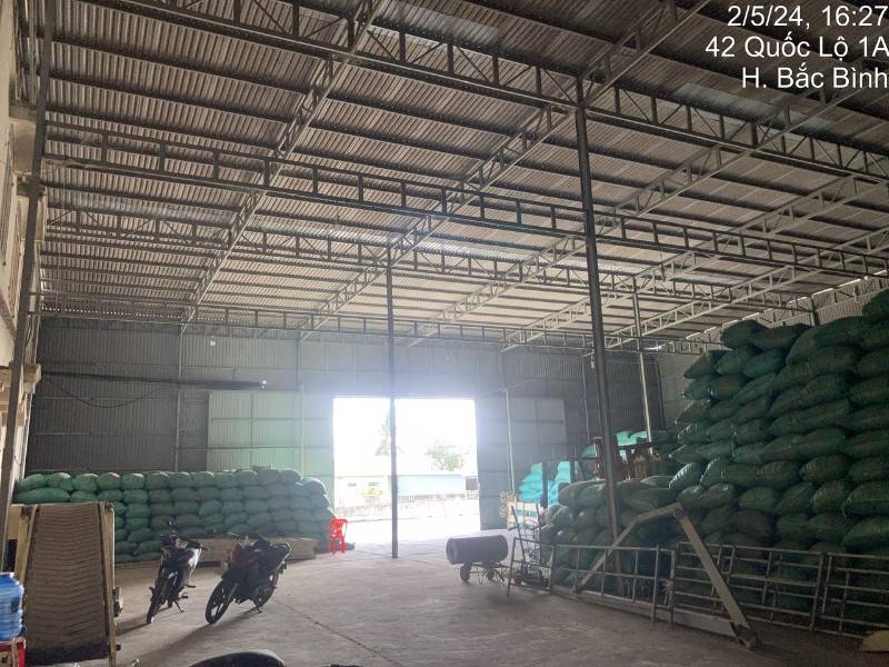 Cho thuê mặt bằng kho xưởng - Quốc lộ 1A (Bắc Bình, Bình Thuận)