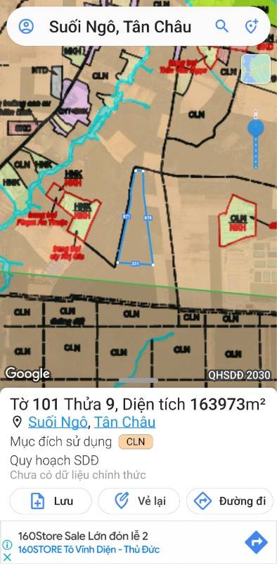 Bán khu đất vườn cao su hơn 29ha xã Suối Ngô, huyện Tân Châu, Tây Ninh