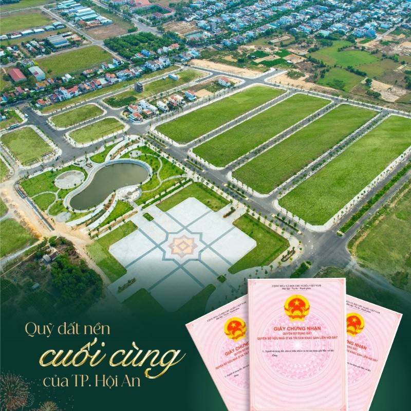 Chỉ hơn 4 tỷ sở hữu ngay 175m2 đất nền biệt thự Hội An, chiết khấu 5%
