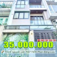 35 Triệu: nguyên căn MẶT TIỀN Phan Đăng Lưu- Ngang 6m cao 4 Tầng 4 Phòng FULL nội thất. 0933910039