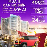 CĂN HỘ CRYSTAL HOLIDAYS VÂN ĐỒN- VIEW VỊNH SIÊU ĐẸP, CHỈ 2.3TỶ- TẶNG XE VF3 300TR (SỐ LƯỢNG CÓ HẠN)