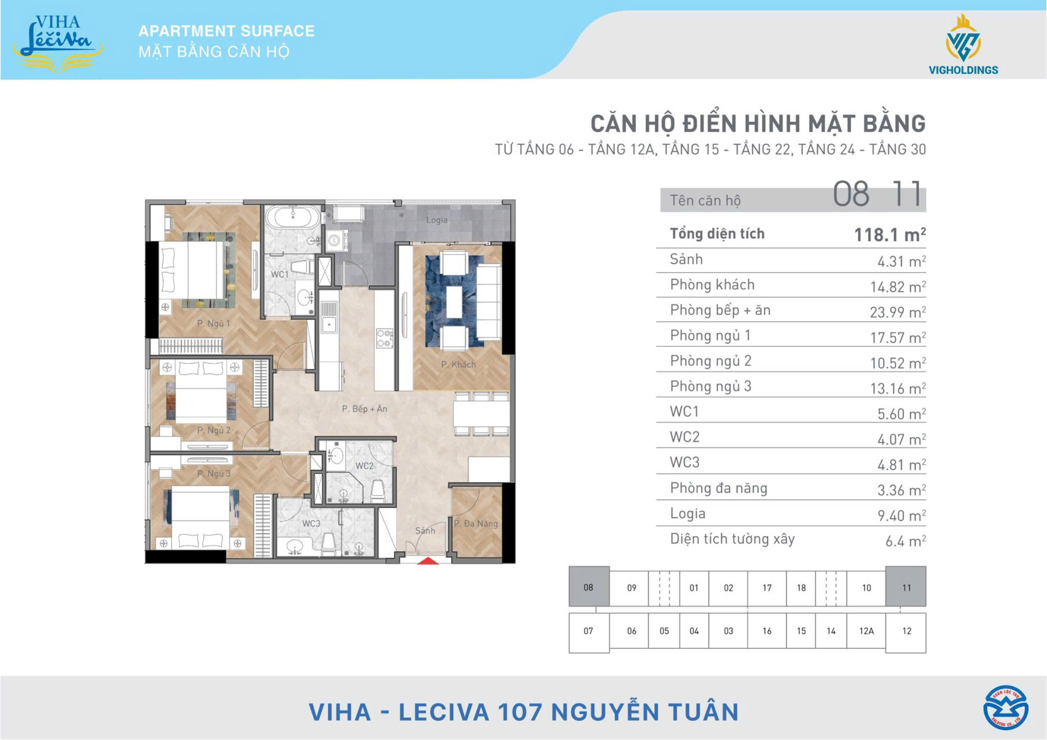 Bán nhanh siêu phấm 3PN -118m2 Viha Complex 107 Nguyễn Tuân. Giảm ngay 1 tỷ cho khách hàng