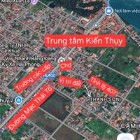 Lô góc hiếm trung tâm Kiến Thụy – đường nhựa 4m, giá chỉ 1,x tỷ  ZALO 0567 222 555