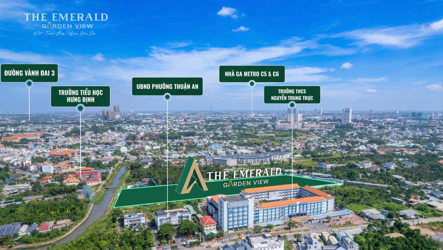 EMERALD GARDEN VIEW - Trải nghiệm chuẩn sống sang trọng & an nhiên giữa trung tâm Thuận An – Bình Dương.