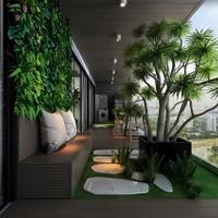 Căn hộ sân vườn ban công cánh quạt của dự án Ecopalace Buôn Ma Thuột