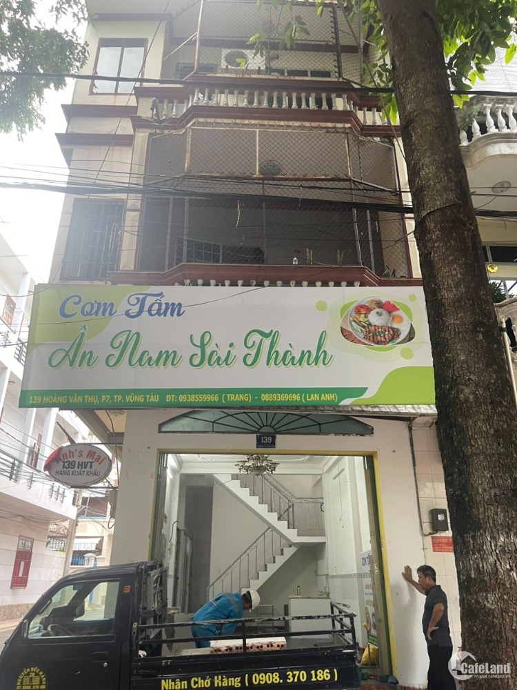 (Vũng Tàu Property) Cho Thuê Nhà 1 Trệt 2 lầu góc 2 mặt tiền vỉa hè Rộng 60m2