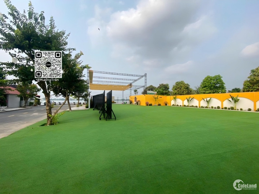 Hiếm! Bán nền 1.364m2 góc 3 mặt tiền view sông - ngay Resort Cồn Khương