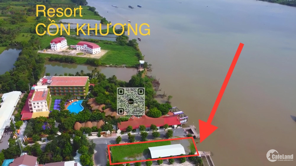 Hiếm! Bán nền 1.364m2 góc 3 mặt tiền view sông - ngay Resort Cồn Khương