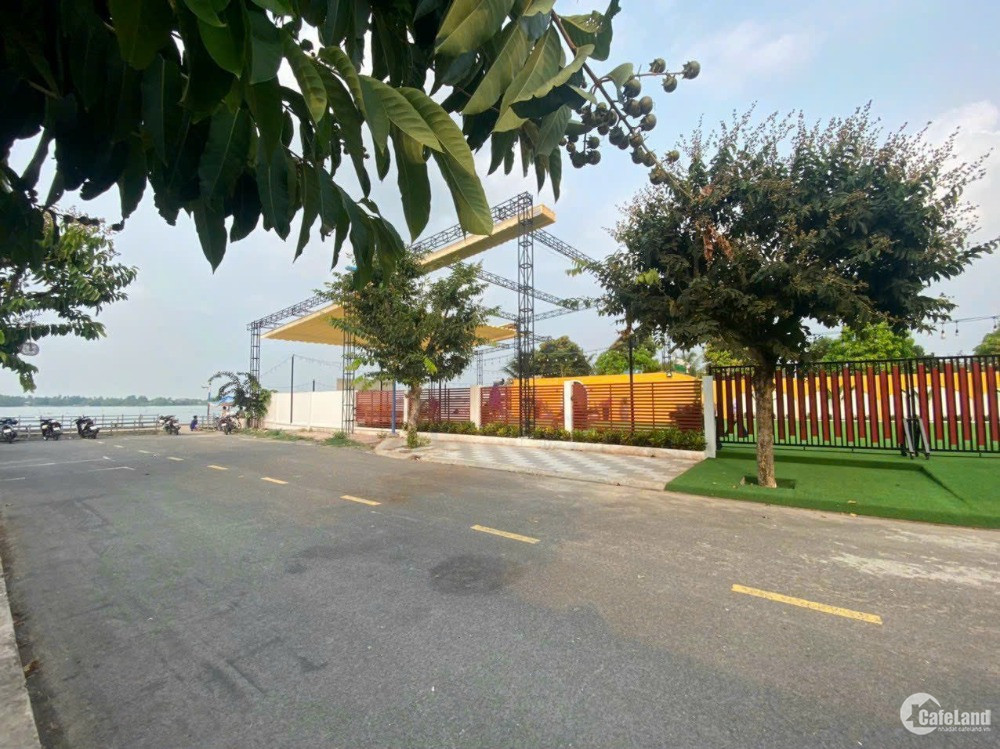 Hiếm !Nền biệt thự Góc 1391.8m² view Sông Hậu khu Cồn Khương 3 mặt tiền hơn 107m