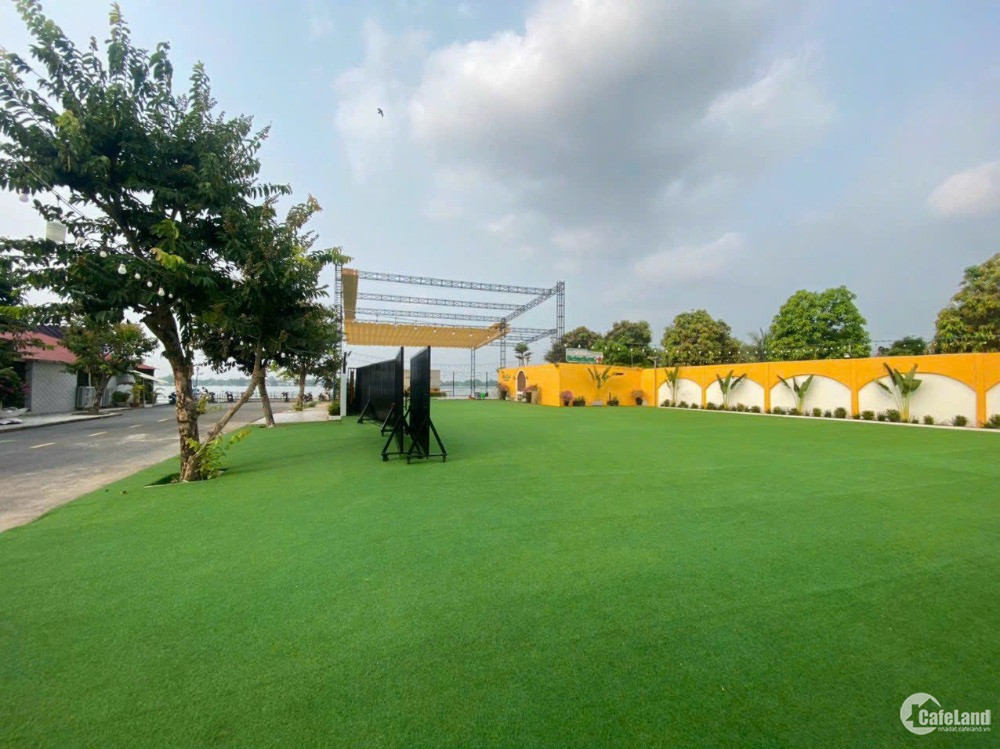 Hiếm !Nền biệt thự Góc 1391.8m² view Sông Hậu khu Cồn Khương 3 mặt tiền hơn 107m