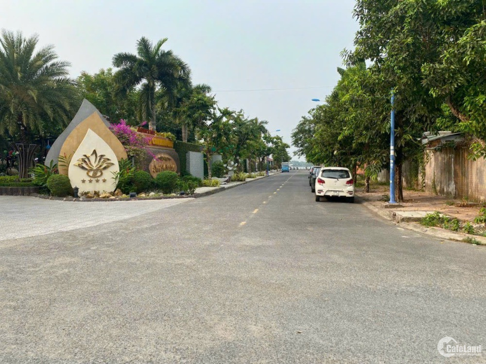 Hiếm !Nền biệt thự Góc 1391.8m² view Sông Hậu khu Cồn Khương 3 mặt tiền hơn 107m