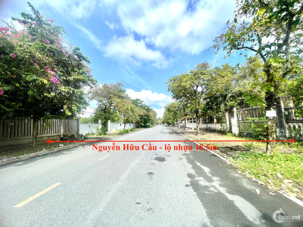 Rẻ Nhất ! Nền biệt thự 1129m2 mặt tiền đường Nguyễn Hữu Cầu khu Cồn Khương