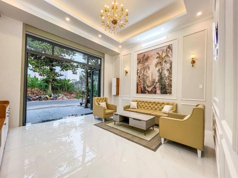 BÁN NHÀ MỚI FULL NỘI THẤT ĐƯỜNG D4 KDC HỒNG LOAN