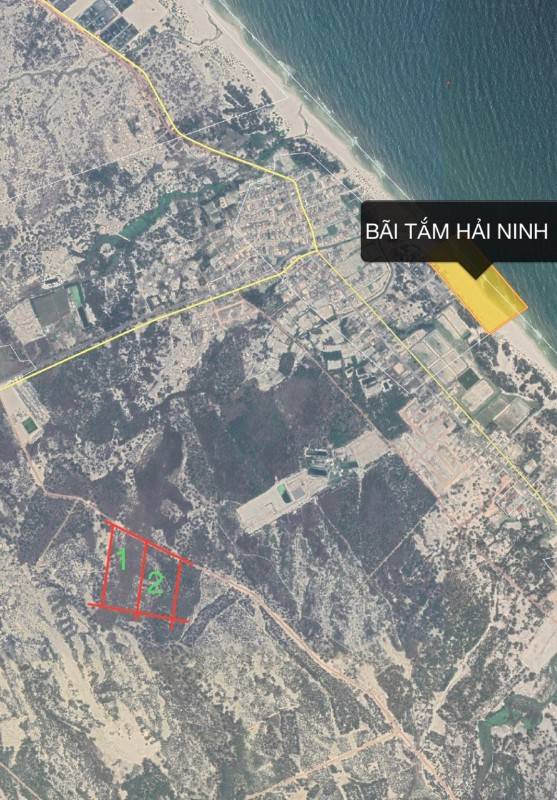 Bán 3000m2 đất RSX ven biển cách bãi tắm Hải Ninh 500m. Giá: 600 triệu