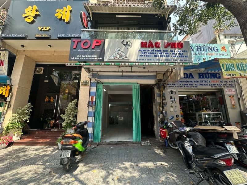 Cho thuê mặt bằng Quận 1, mặt tiền Ký Con, ngang 3x9m, có gác lửng