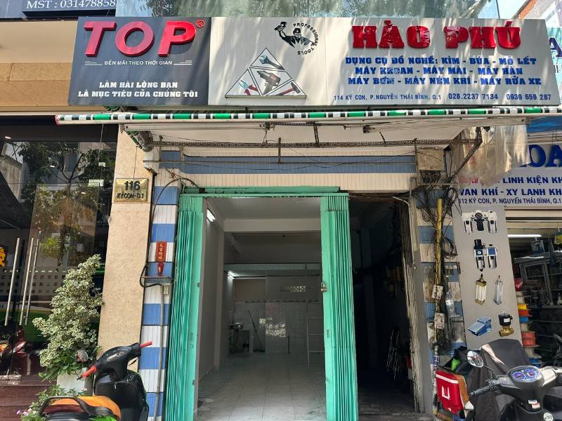 Cho thuê mặt bằng Quận 1, mặt tiền Ký Con, ngang 3x9m, có gác lửng