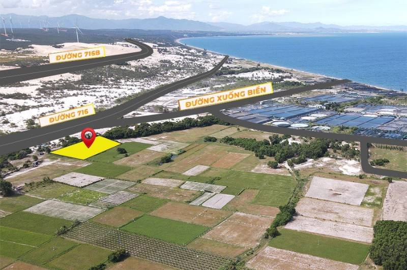 Bán 900m2 đất mặt tiền biển Hòa Thắng, gần dự án Sun Group Bình Thuận