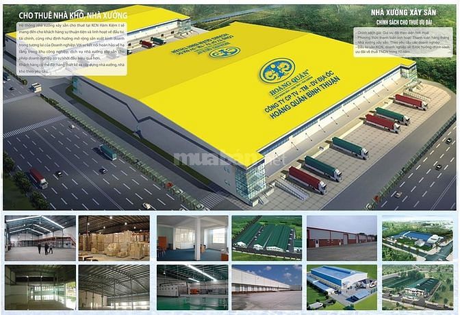 Cho thuê đất, nhà xưởng KCN Hàm Kiệm 1 - Bình Thuận