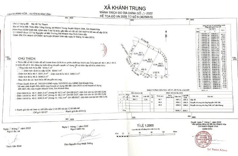 Bán đất giáp sông Cái Nha Trang, thôn Bắc Sông Giang, huyện Khánh Vĩnh