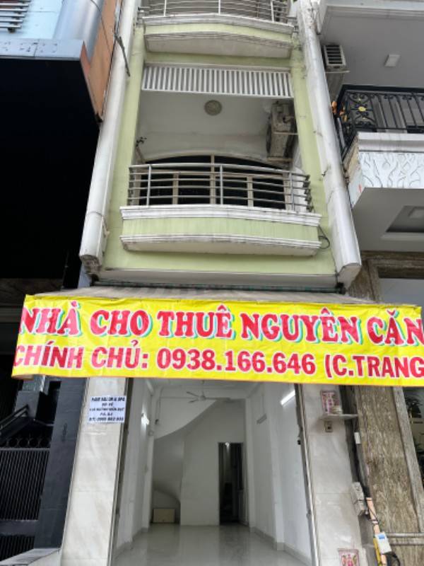 Cho thuê nhà nguyên căn mặt tiền 1 trệt 4 lầu