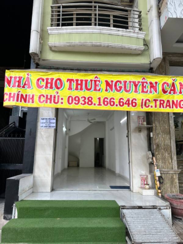 Cho thuê nhà nguyên căn mặt tiền 1 trệt 4 lầu