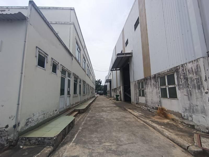 CHO THUÊ KHO XƯỞNG TDT: 12,300M2, XD: 5.300M2 KCN BẾN LỨC , LONG AN