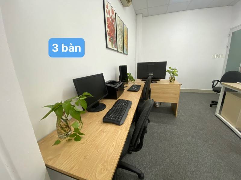 GIẢM 50% TIỀN THUÊ VP, 50% TIỀN CỌC - Cty 3 - 4 người ngồi chung
